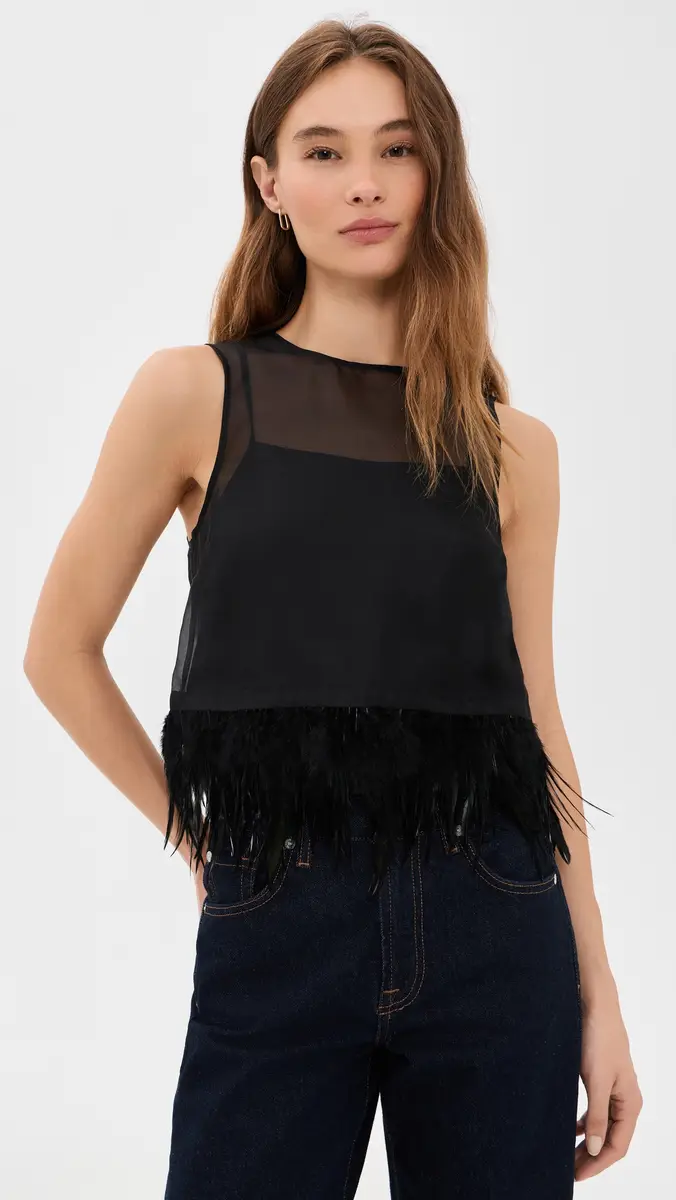 Staud Avi Silk Top | Thumbnail 2 Staud Avi Silk Top | Thumbnail 2