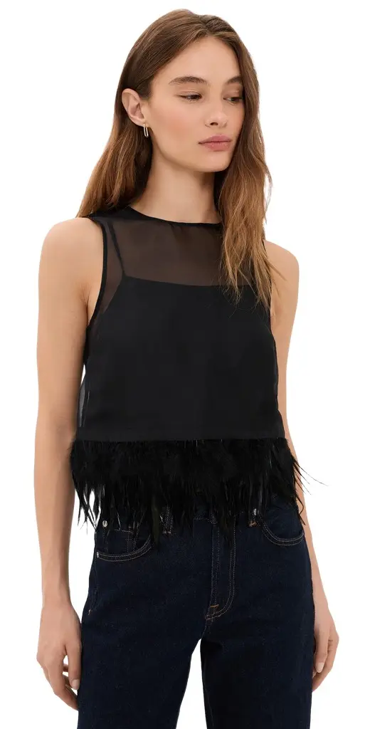 Staud Avi Silk Top