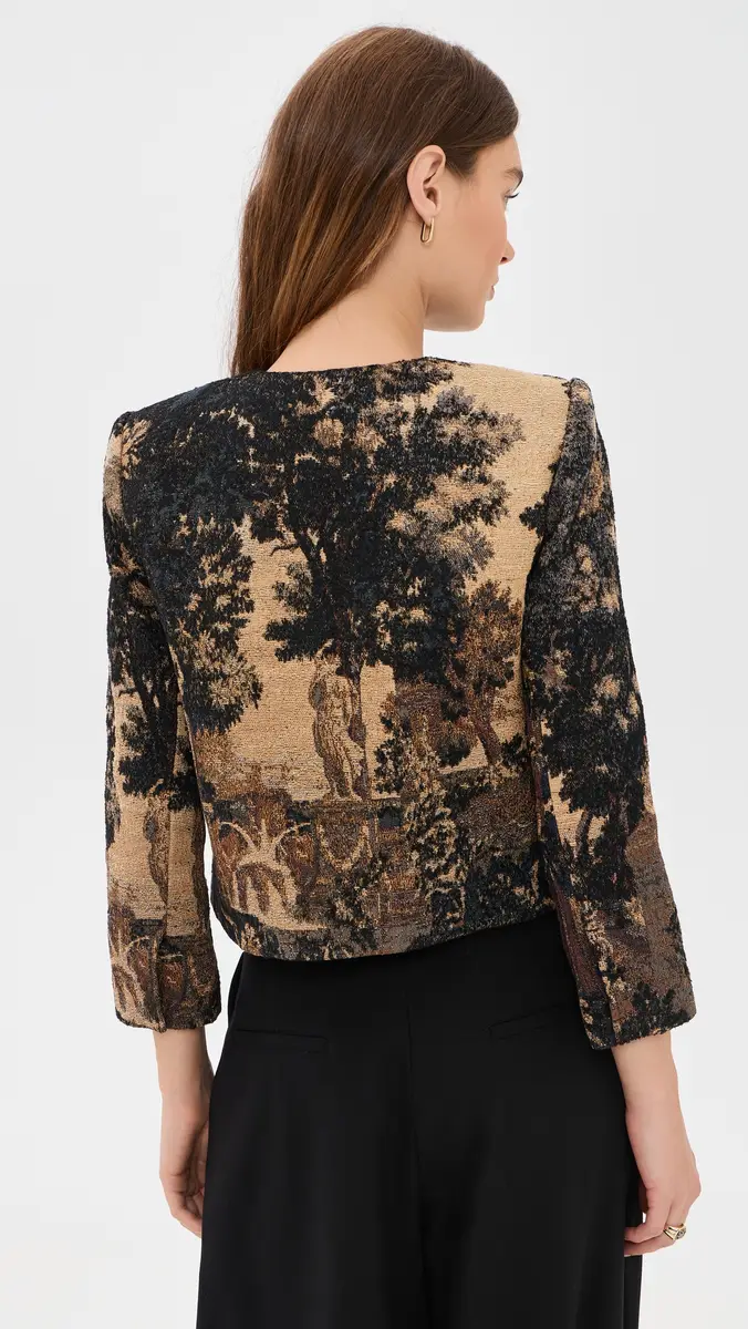 L'Agence Lian Collarless Jacket | Thumbnail 3 L'Agence Lian Collarless Jacket | Thumbnail 3
