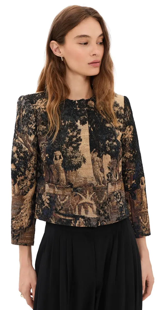 L'Agence Lian Collarless Jacket