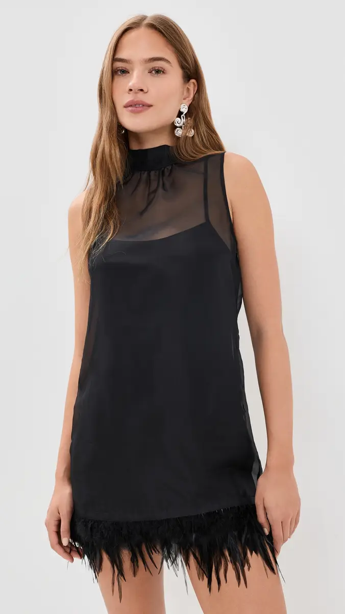 Staud Albee Silk Mini Dress | Thumbnail 2 Staud Albee Silk Mini Dress | Thumbnail 2