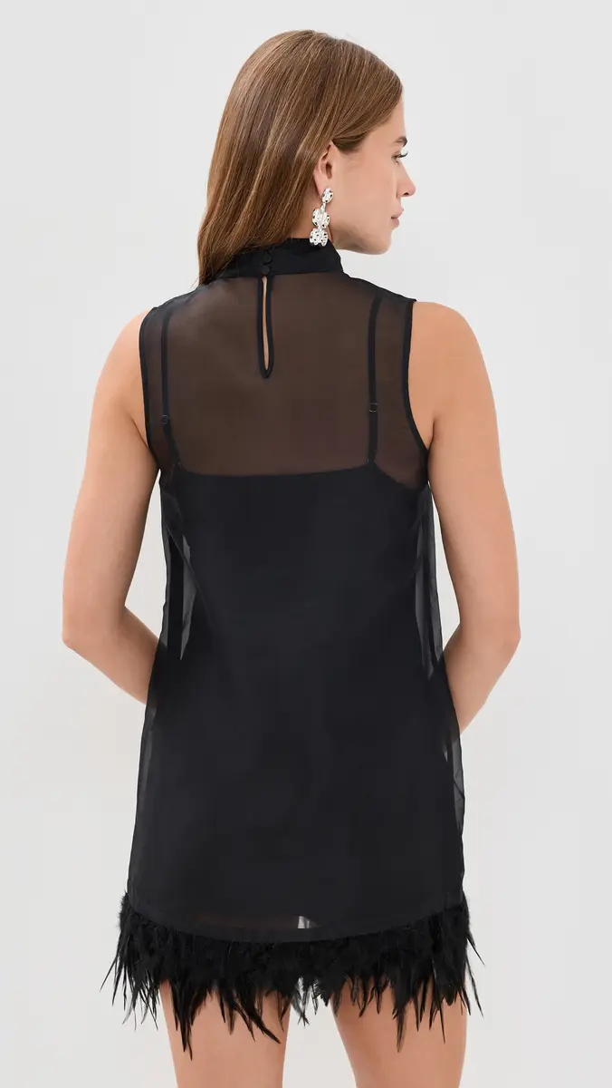 Staud Albee Silk Mini Dress | Thumbnail 3 Staud Albee Silk Mini Dress | Thumbnail 3