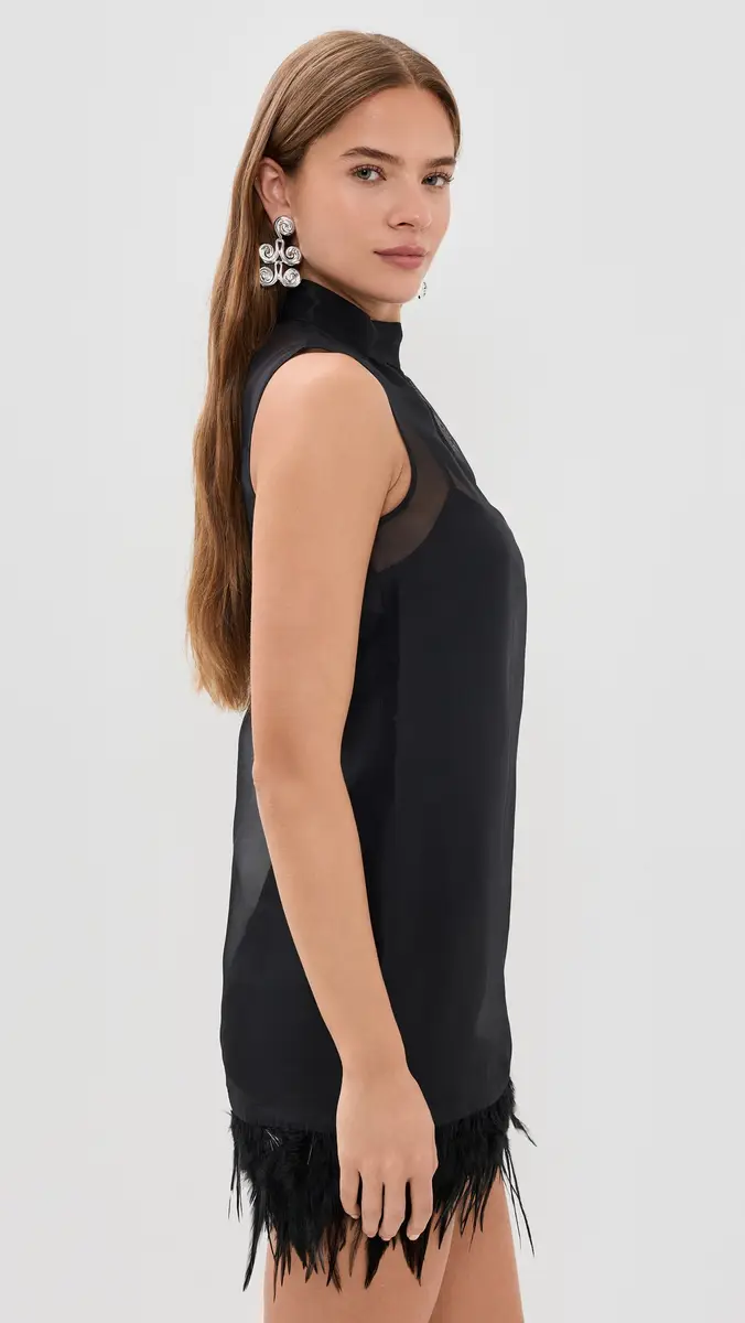 Staud Albee Silk Mini Dress | Thumbnail 4 Staud Albee Silk Mini Dress | Thumbnail 4