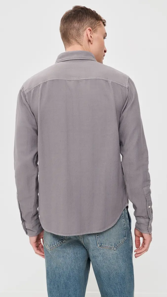 Alex Crane Herringbone Flannel Shirt | Thumbnail 3
