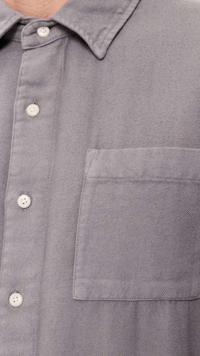 Alex Crane Herringbone Flannel Shirt | Thumbnail 6