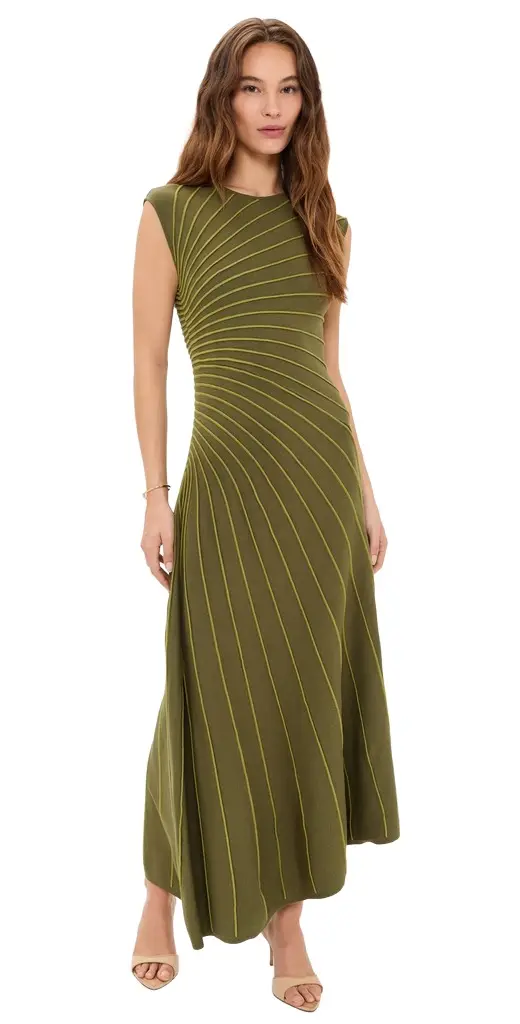 Amur Freya Pleated Knit Dress
