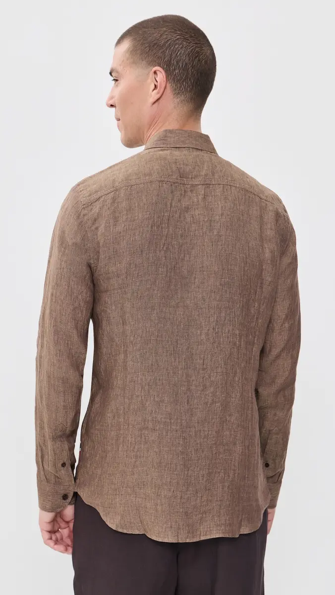 Orlebar Brown Giles Lino Stitched Shirt | Thumbnail 3 Orlebar Brown Giles Lino Stitched Shirt | Thumbnail 3