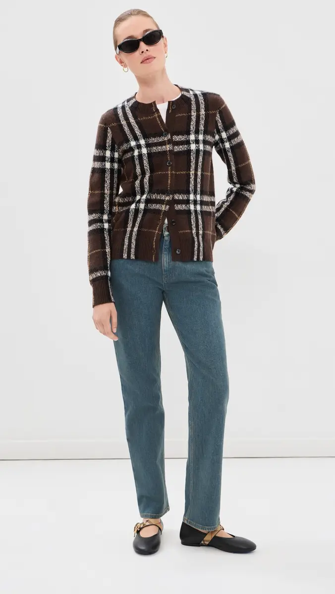 Burberry Clara Checkered Cardigan | Thumbnail 5