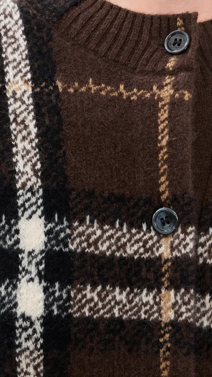 Burberry Clara Checkered Cardigan | Thumbnail 6