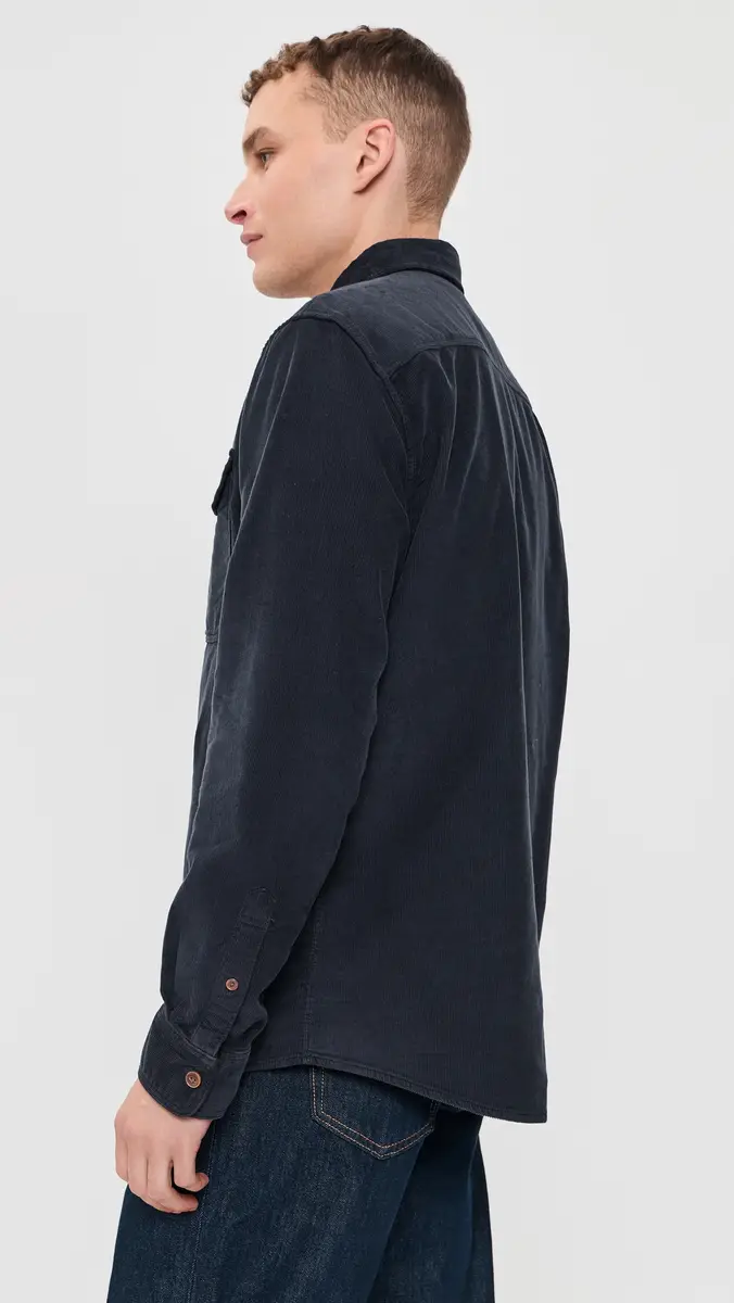 Faherty Stretch Terry Corduroy Workshirt | Thumbnail 4
