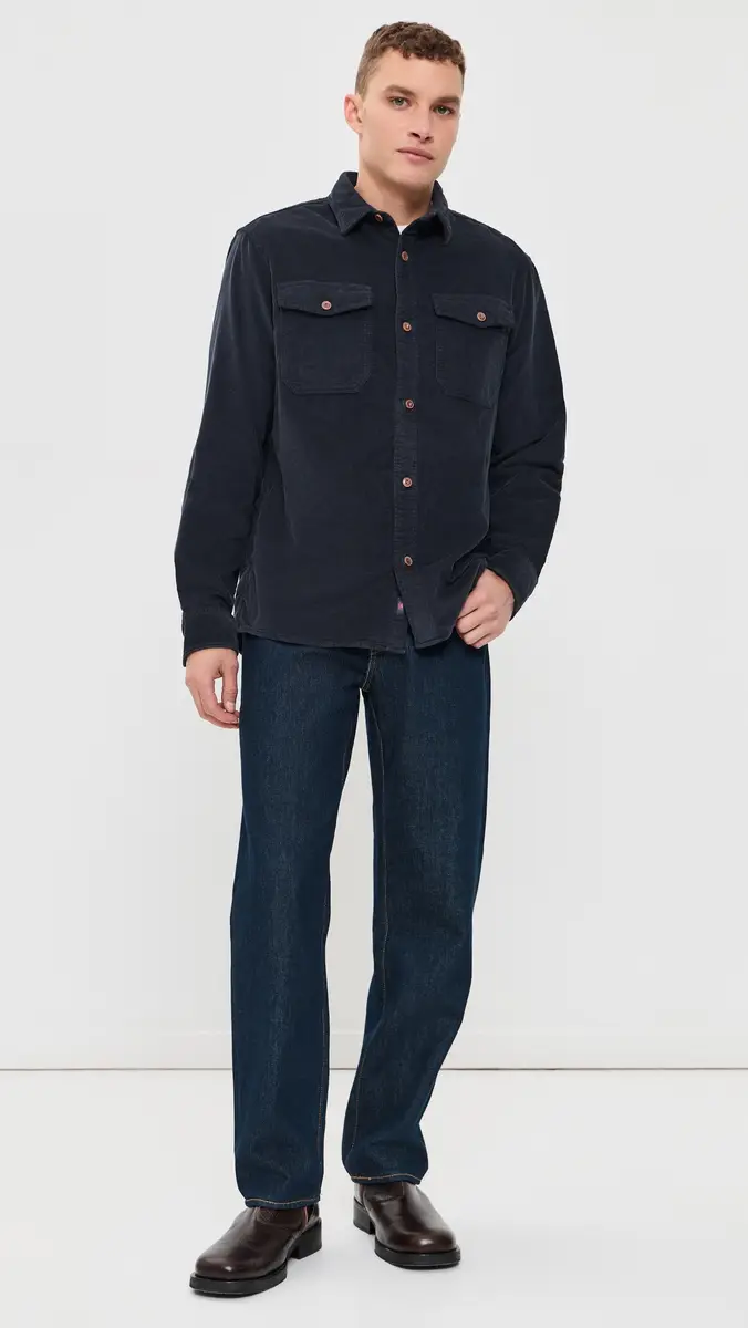 Faherty Stretch Terry Corduroy Workshirt | Thumbnail 5
