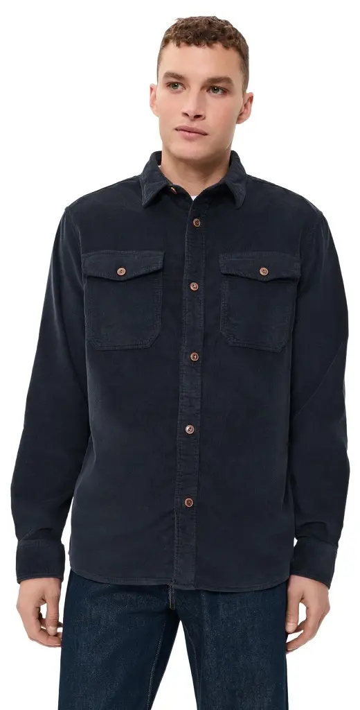 Faherty Stretch Terry Corduroy Workshirt