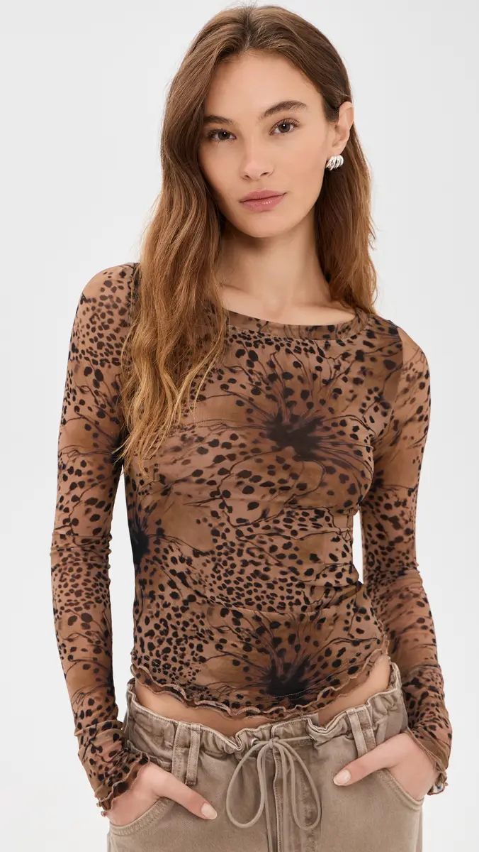 Free People Lilly Printed Long Sleeve Top | Thumbnail 2 Free People Lilly Printed Long Sleeve Top | Thumbnail 2
