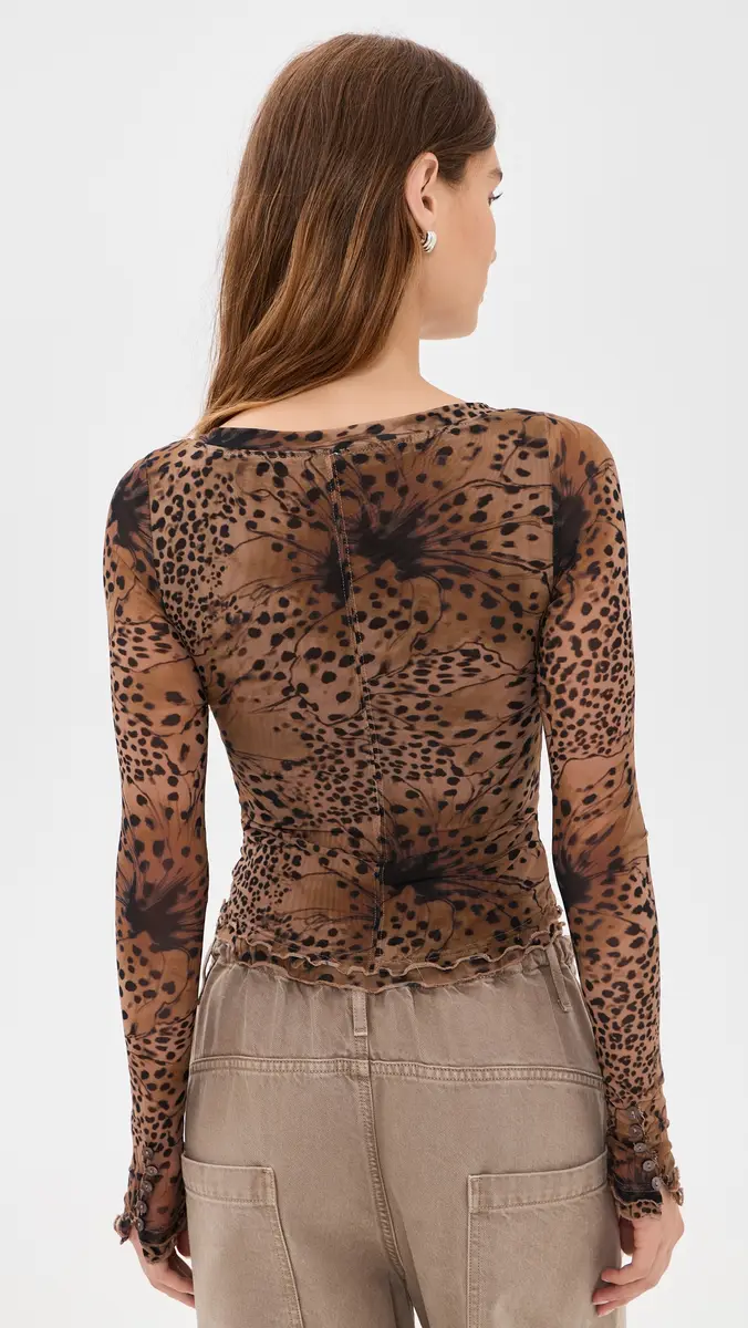 Free People Lilly Printed Long Sleeve Top | Thumbnail 3 Free People Lilly Printed Long Sleeve Top | Thumbnail 3