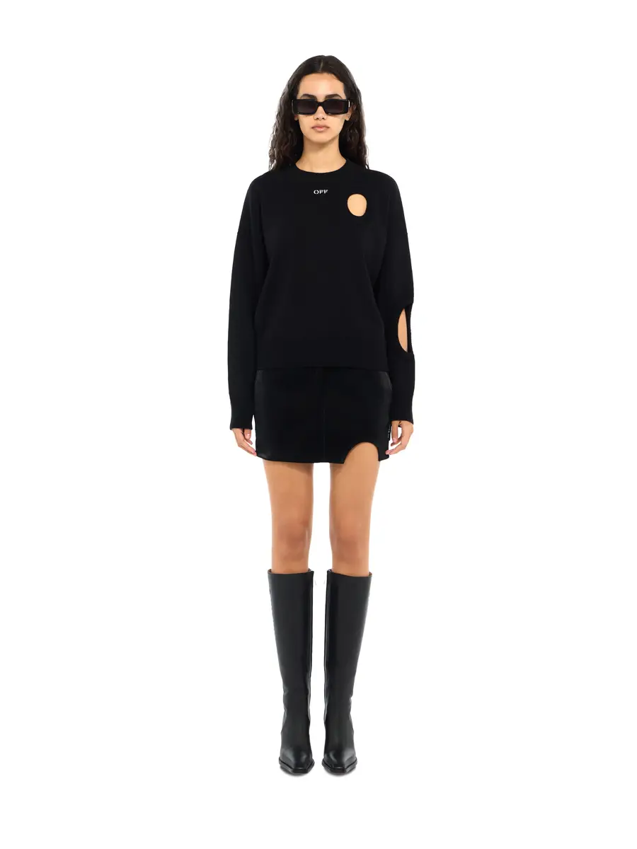 Off-White Meteor Cropped Knit Sweater | Thumbnail 2 Off-White Meteor Cropped Knit Sweater | Thumbnail 2
