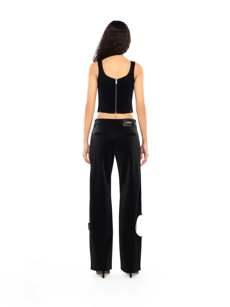 Off-White Velvet-Coated Corset Top | Thumbnail 4
