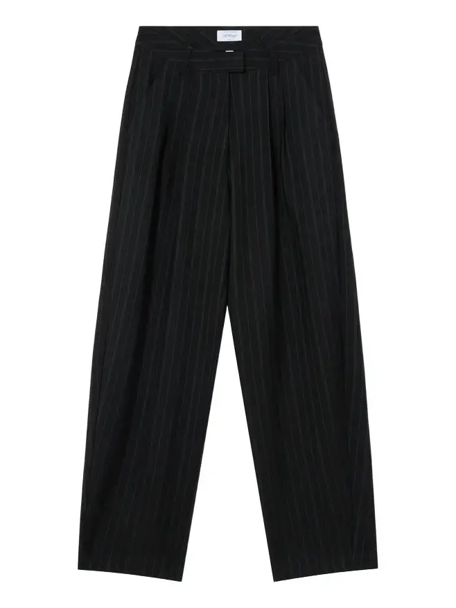 Pinstripe Balloon Pants