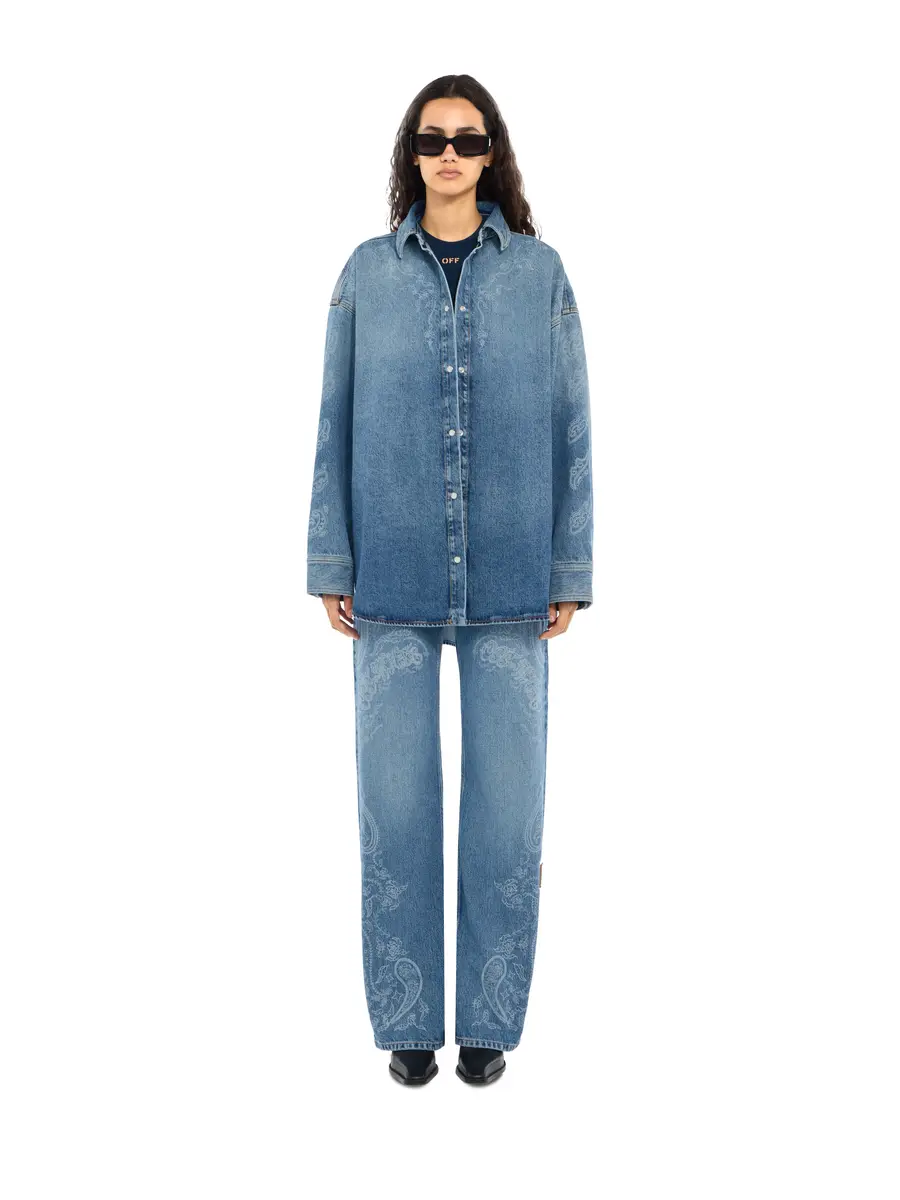 Off-White Paisley Susy Denim Pants | Thumbnail 2 Off-White Paisley Susy Denim Pants | Thumbnail 2