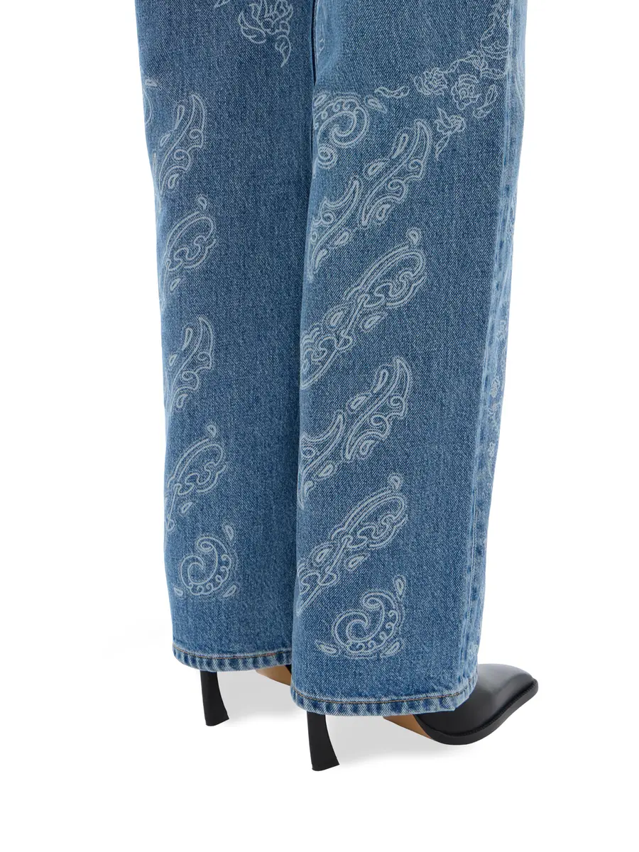 Off-White Paisley Susy Denim Pants | Thumbnail 5 Off-White Paisley Susy Denim Pants | Thumbnail 5