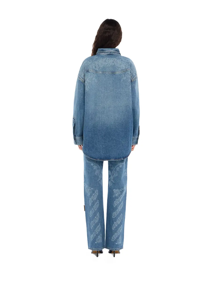 Off-White Paisley Denim Lover Shirt Jacket | Thumbnail 4 Off-White Paisley Denim Lover Shirt Jacket | Thumbnail 4