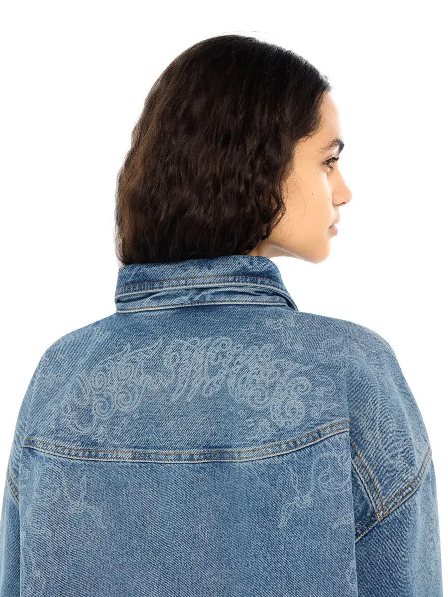 Off-White Paisley Denim Lover Shirt Jacket | Thumbnail 5 Off-White Paisley Denim Lover Shirt Jacket | Thumbnail 5