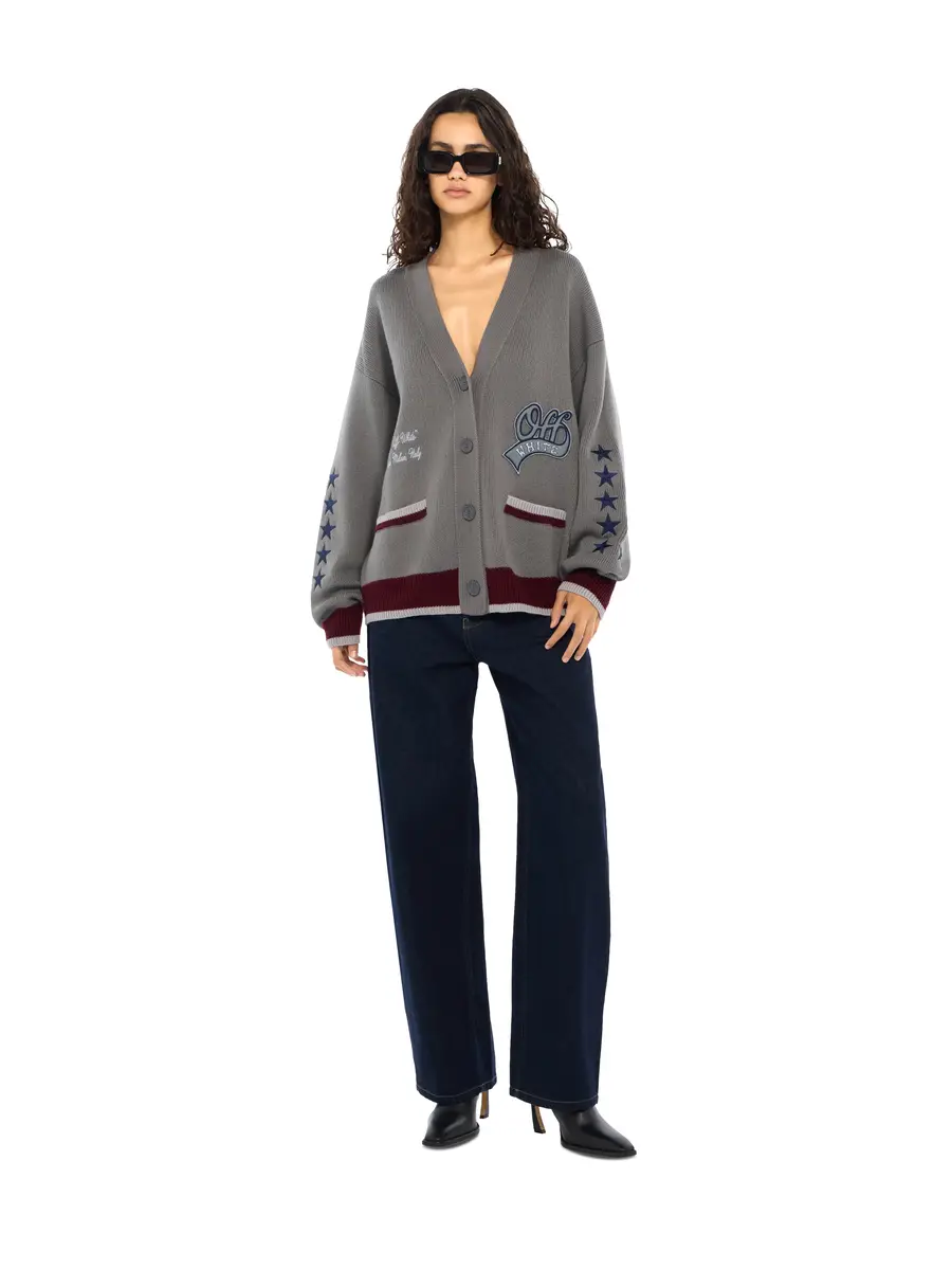 Off-White College Varsity Knit Cardigan | Thumbnail 2 Off-White College Varsity Knit Cardigan | Thumbnail 2