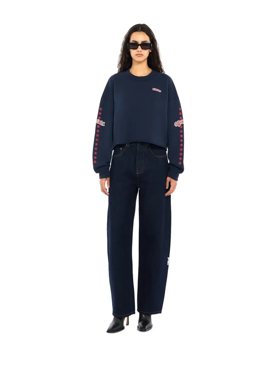 Off-White Logo Patch Star Cropped Sweatshirt | Thumbnail 2 Off-White Logo Patch Star Cropped Sweatshirt | Thumbnail 2