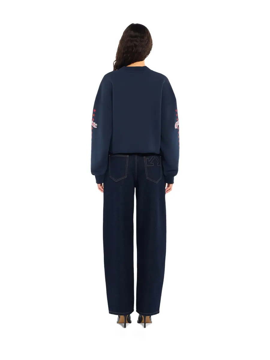 Off-White Logo Patch Star Cropped Sweatshirt | Thumbnail 4 Off-White Logo Patch Star Cropped Sweatshirt | Thumbnail 4