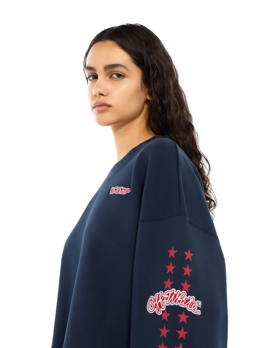 Off-White Logo Patch Star Cropped Sweatshirt | Thumbnail 5 Off-White Logo Patch Star Cropped Sweatshirt | Thumbnail 5