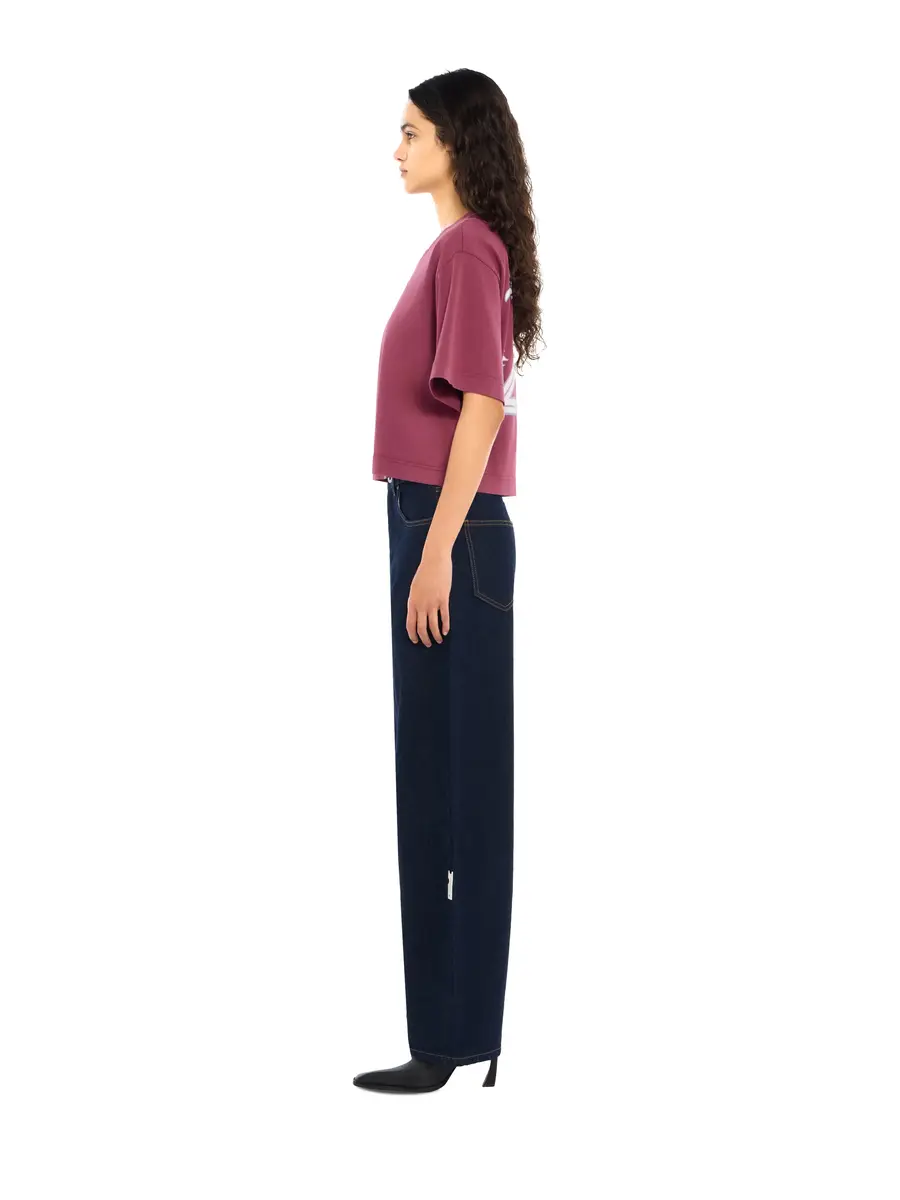 Off-White Hindi Ramage Arrow Crop T-Shirt | Thumbnail 3