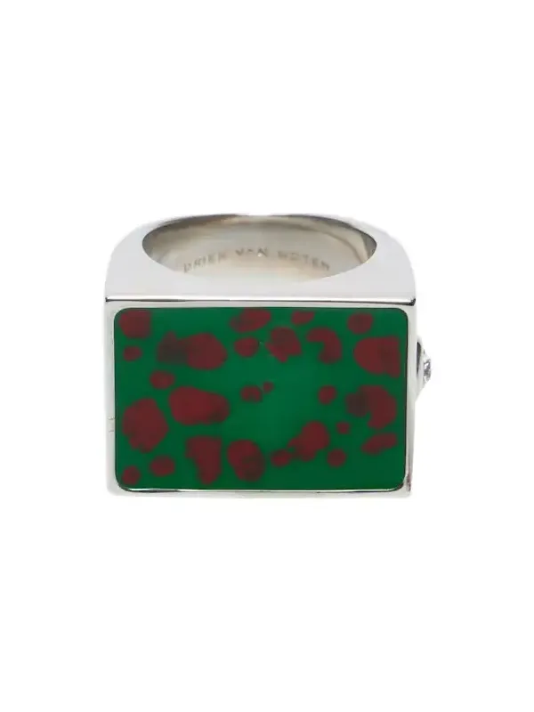 Dries Van Noten Enamel signet ring