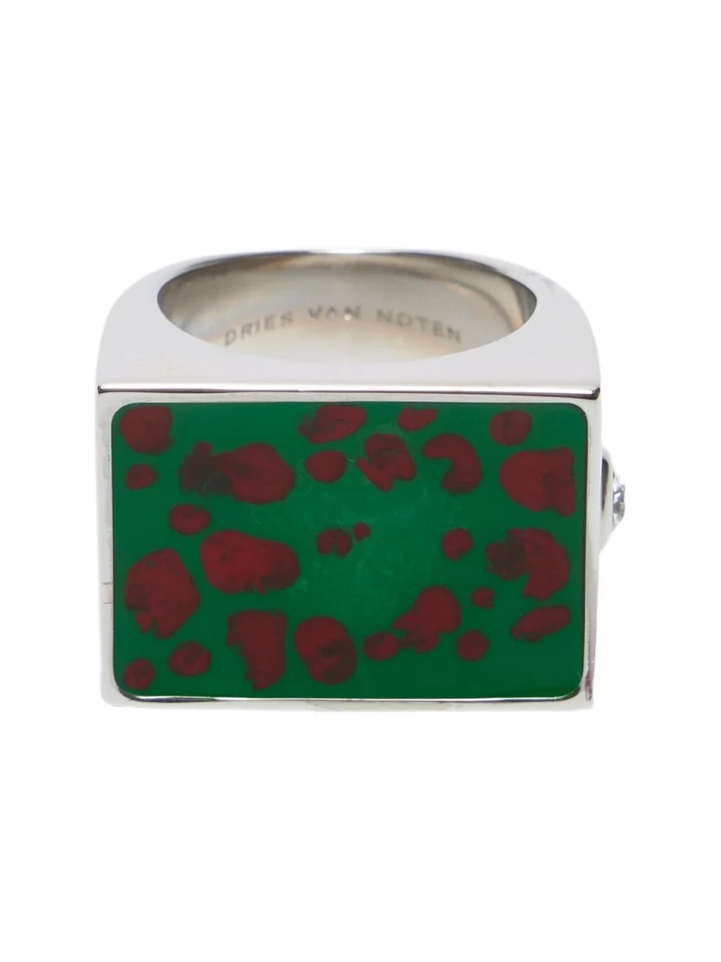 Enamel signet ring