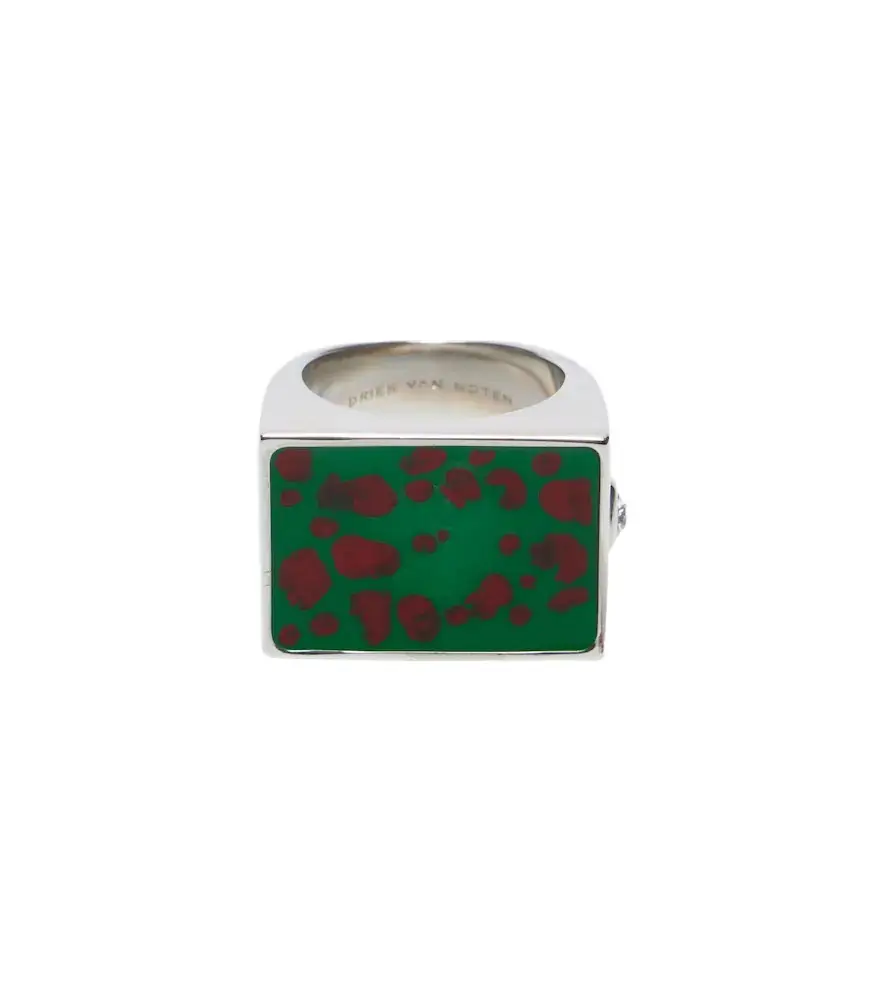 Dries Van Noten Enamel signet ring