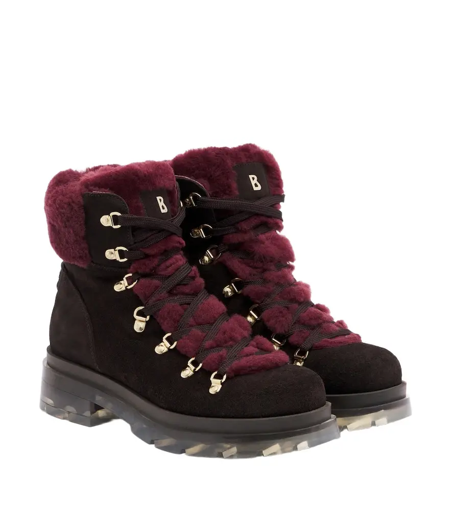 Swansea shearling-trimmed suede snow boots Swansea shearling-trimmed suede snow boots