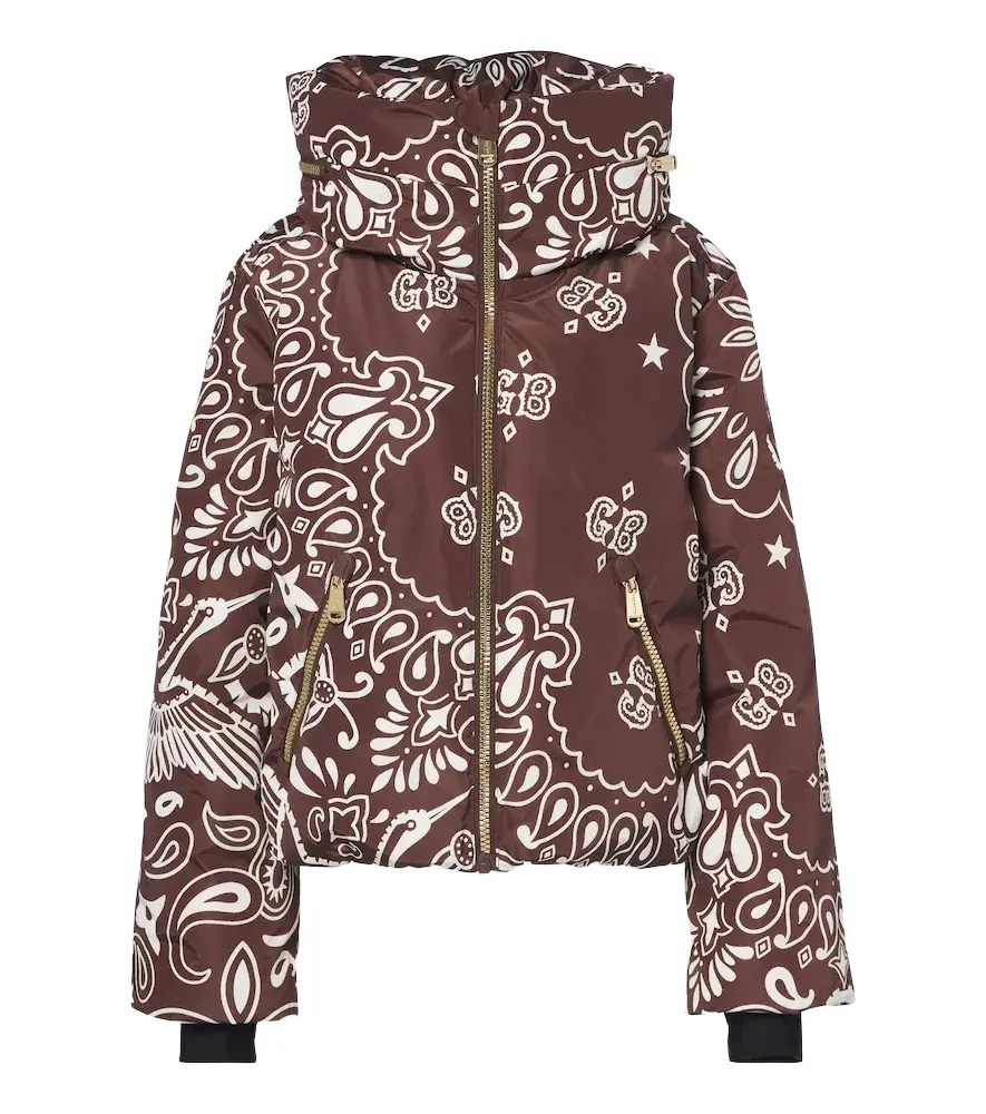Kyoko hooded printed ski jacket Kyoko hooded printed ski jacket