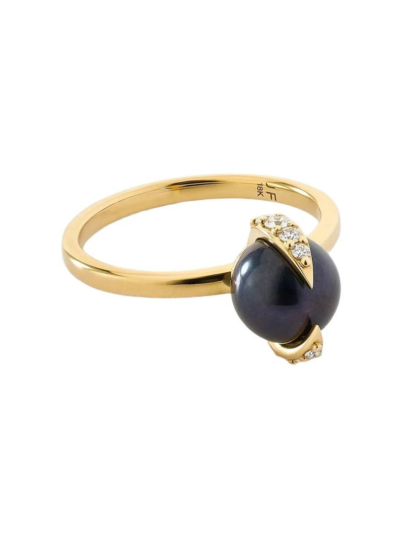 Freshwater Pearl Ring Black / 6 Freshwater Pearl Ring Black / 6