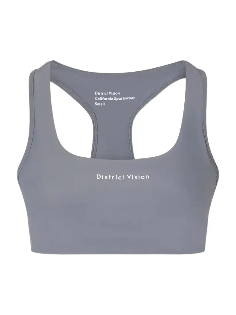 District Vision Logo-appliquéd Jersey Medium Support Sports Bra