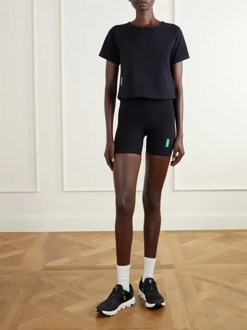 District Vision Cropped Logo-appliquéd Stretch-jersey T-shirt | Thumbnail 2 District Vision Cropped Logo-appliquéd Stretch-jersey T-shirt | Thumbnail 2