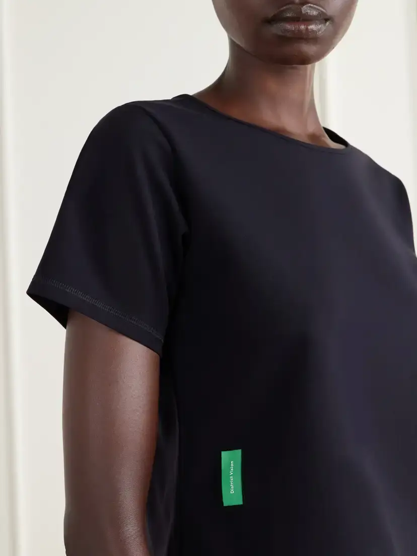 District Vision Cropped Logo-appliquéd Stretch-jersey T-shirt | Thumbnail 4 District Vision Cropped Logo-appliquéd Stretch-jersey T-shirt | Thumbnail 4