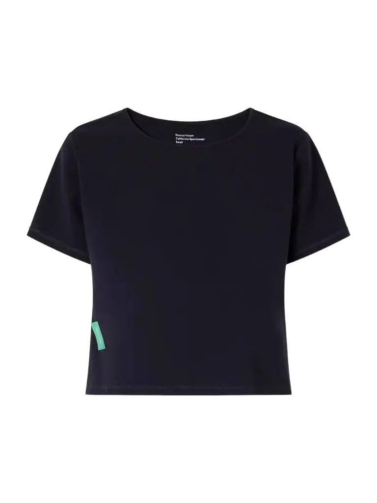 Cropped Logo-appliquéd Stretch-jersey T-shirt