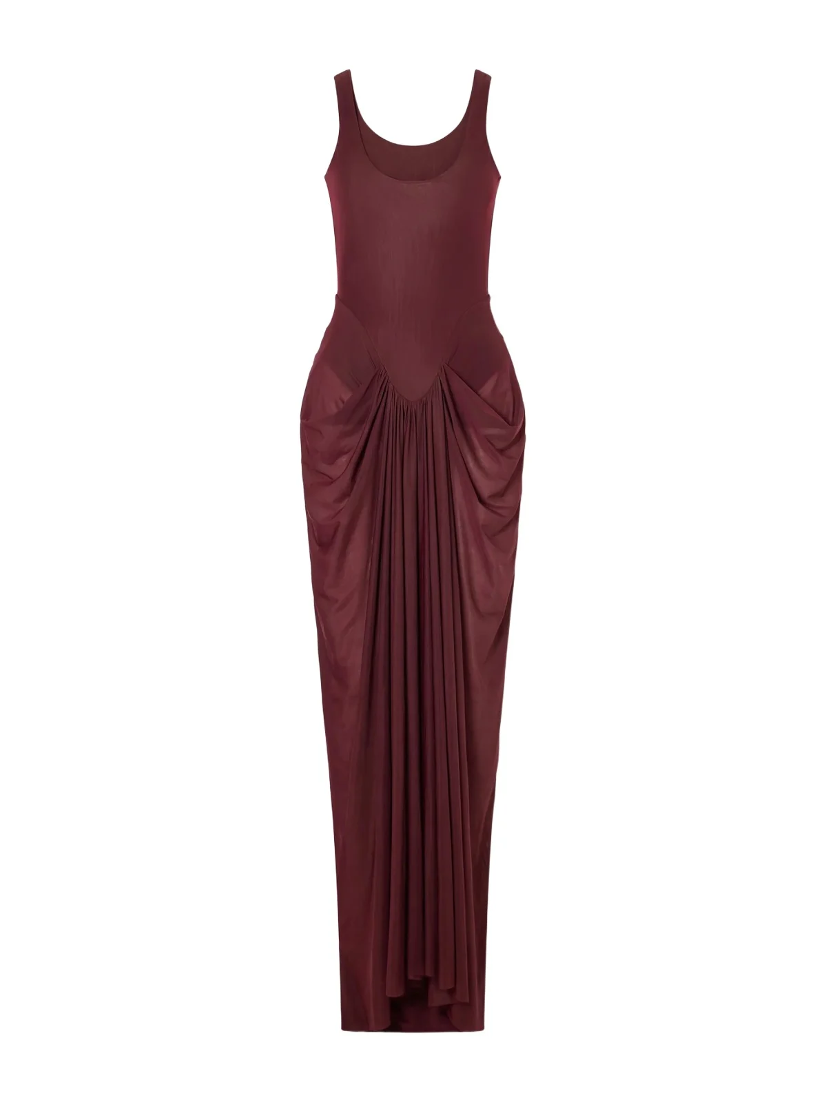 Maygel Coronel Aria Ruched Jersey Maxi Dress