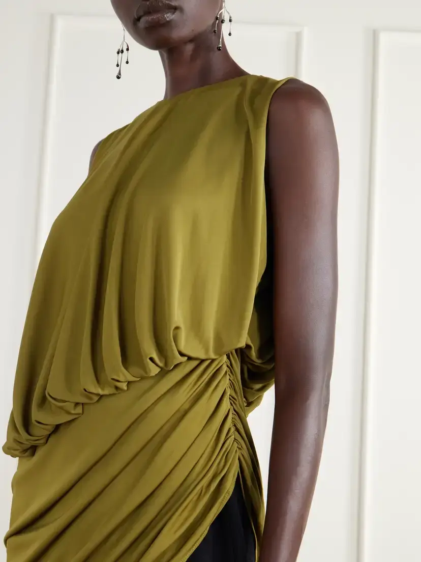 Abadia Draped Gathered Stretch-jersey Blouse | Thumbnail 4 Abadia Draped Gathered Stretch-jersey Blouse | Thumbnail 4
