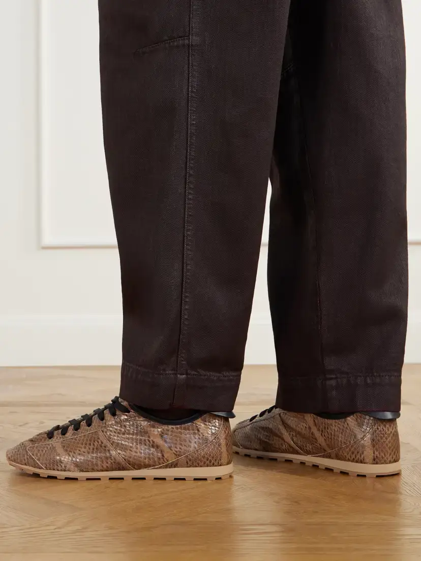 Jacquemus Les Tennis Snake-effect Leather Sneakers | Thumbnail 2
