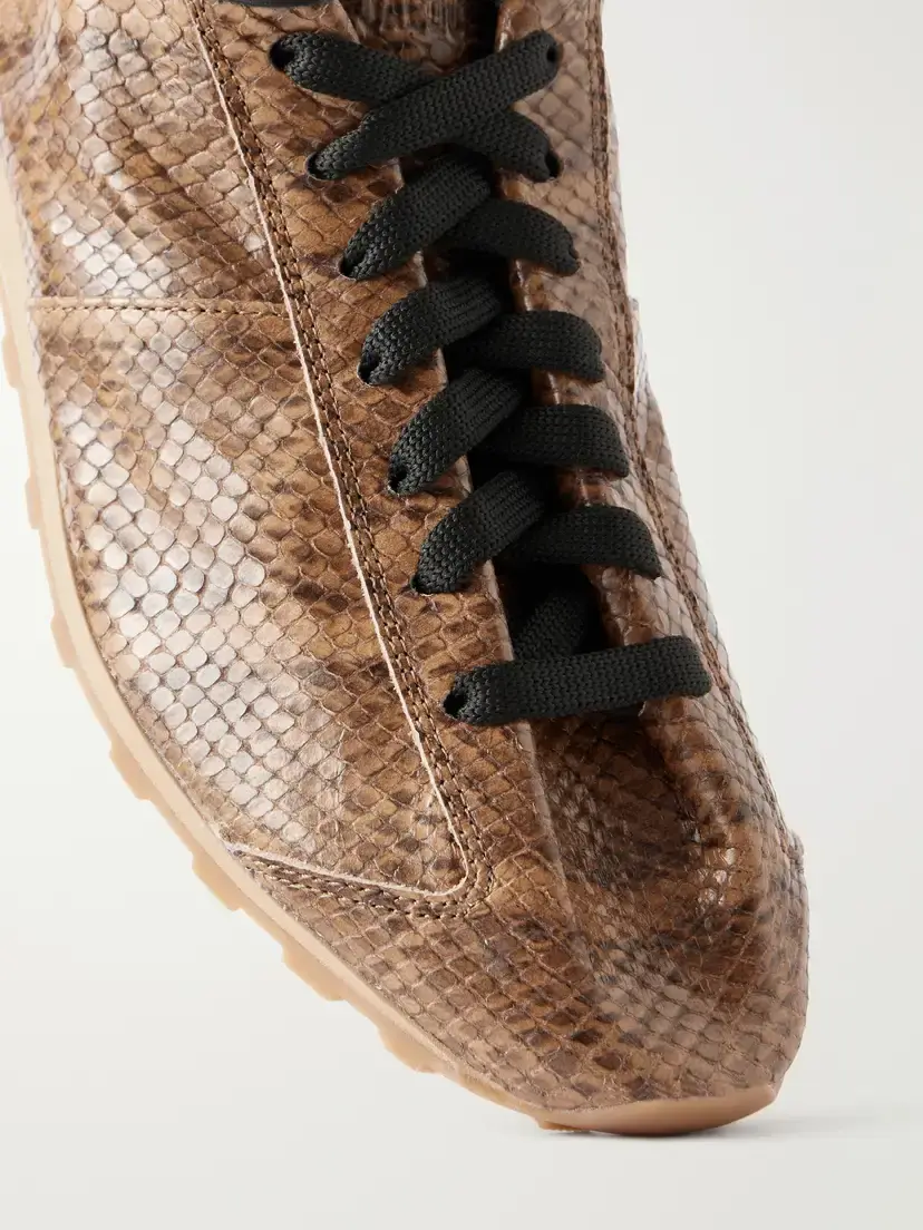 Jacquemus Les Tennis Snake-effect Leather Sneakers | Thumbnail 5