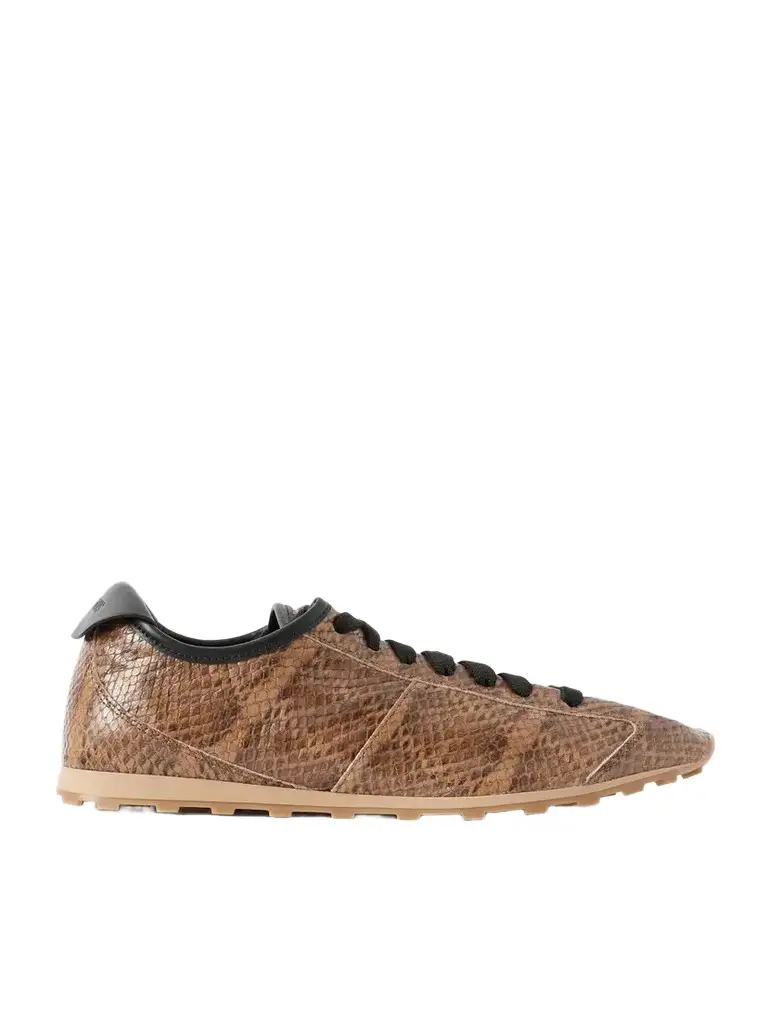 Jacquemus Les Tennis Snake-effect Leather Sneakers