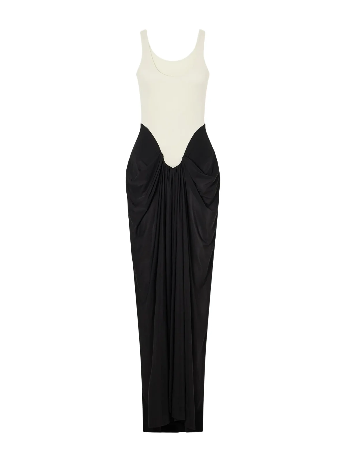 Aria Ruched Two-tone Jersey Maxi Dress Aria Ruched Two-tone Jersey Maxi Dress