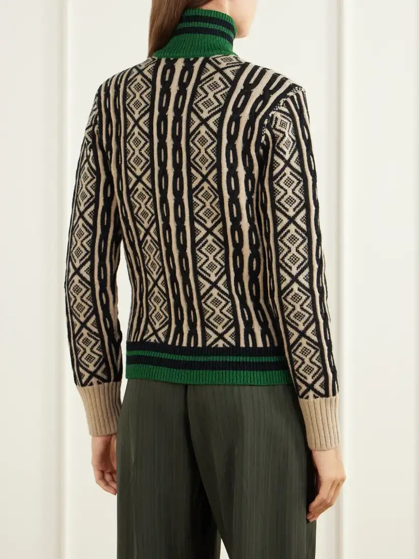 Dries Van Noten Wool-jacquard Zip-up Cardigan | Thumbnail 4 Dries Van Noten Wool-jacquard Zip-up Cardigan | Thumbnail 4