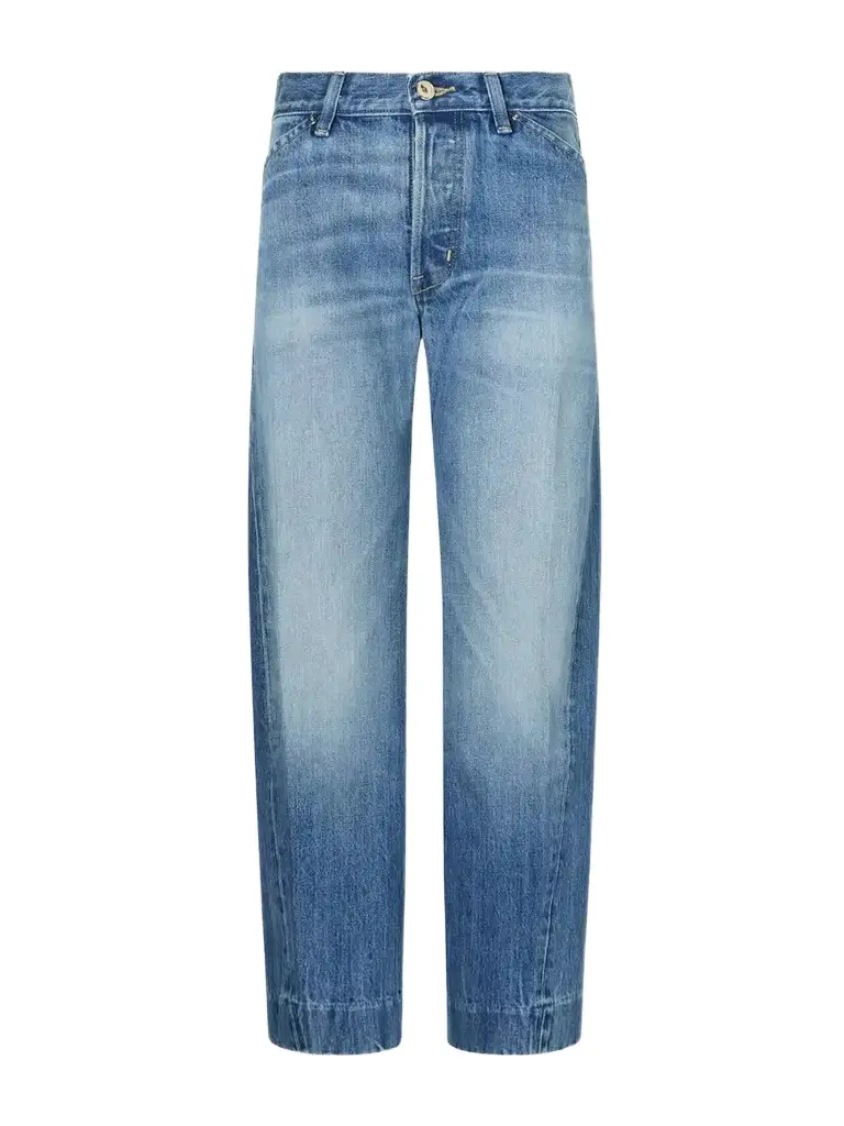 RÙADH The Bijou Cropped Recycled Low-rise Straight-leg Jeans