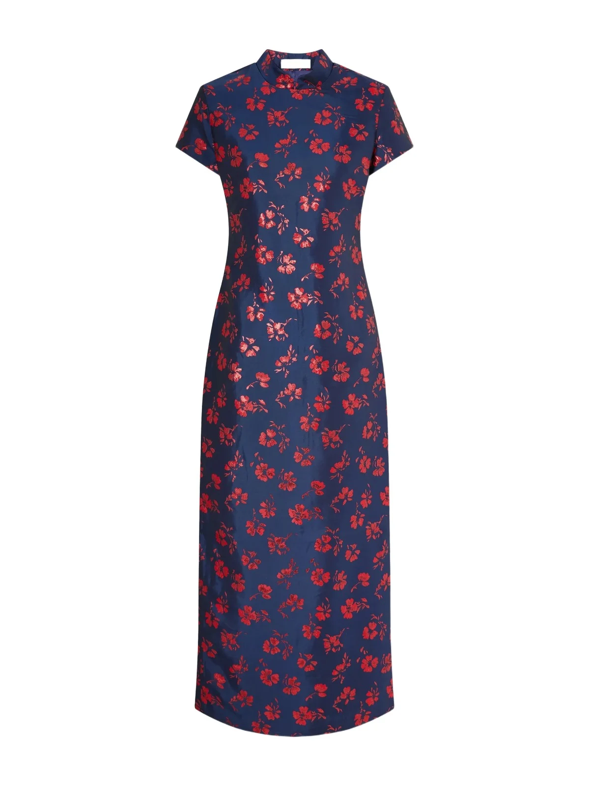 DESTREE Celia Floral-jacquard Taffeta Midi Dress