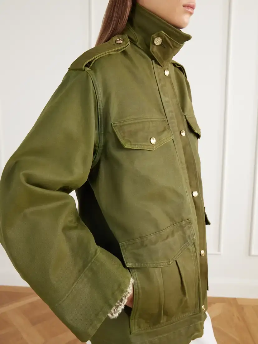 RÙADH The Ettienne Leather-trimmed Cotton Duck-canvas Coat | Thumbnail 5 RÙADH The Ettienne Leather-trimmed Cotton Duck-canvas Coat | Thumbnail 5
